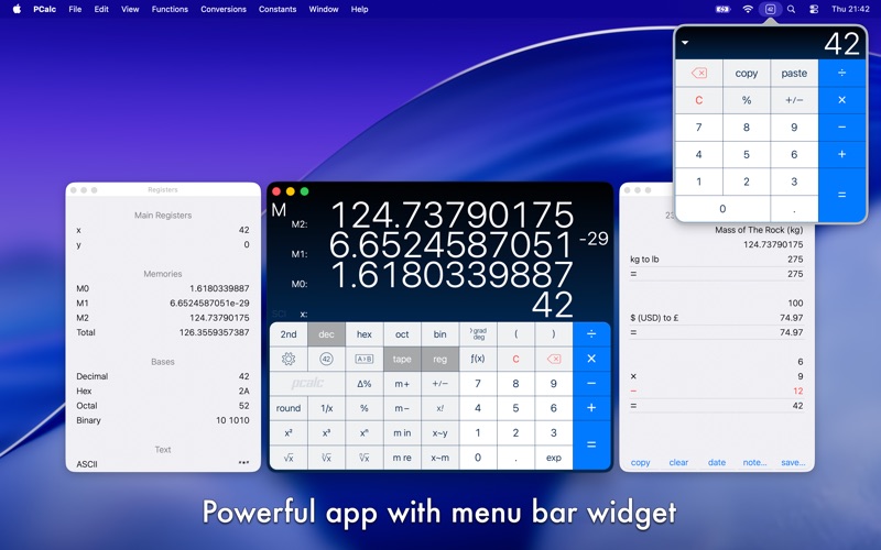 Screenshot #1 pour PCalc