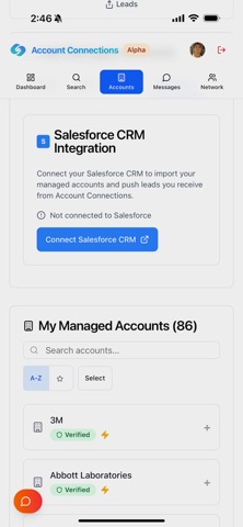 Account Connections screenshot