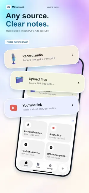 AI Note Taker - Micnoteai screenshot 1