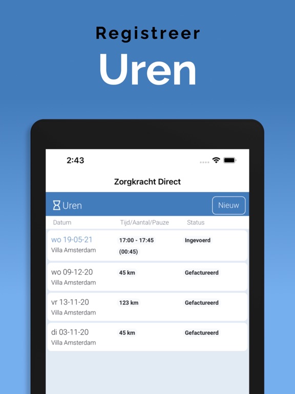 Zorgkracht Direct iPad screenshot
