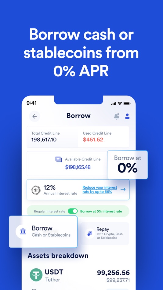 #4. Cashaa: Earn & Borrow crypto (iOS) 来自: Caschain Private Limited