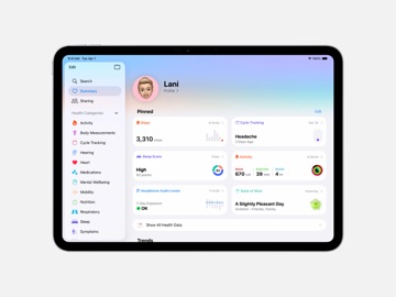 Apple Health iPad screenshot