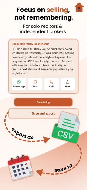 Speak to Track: Real Estate screenshot 4