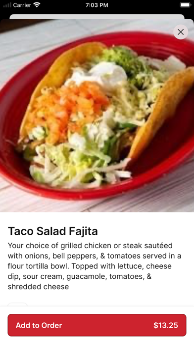 El Sazon Mexican Grill iPhone screenshot 4 - Food & Drink app