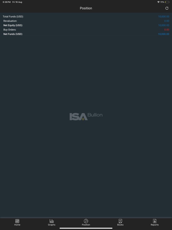 ISA Bullion iPad screenshot