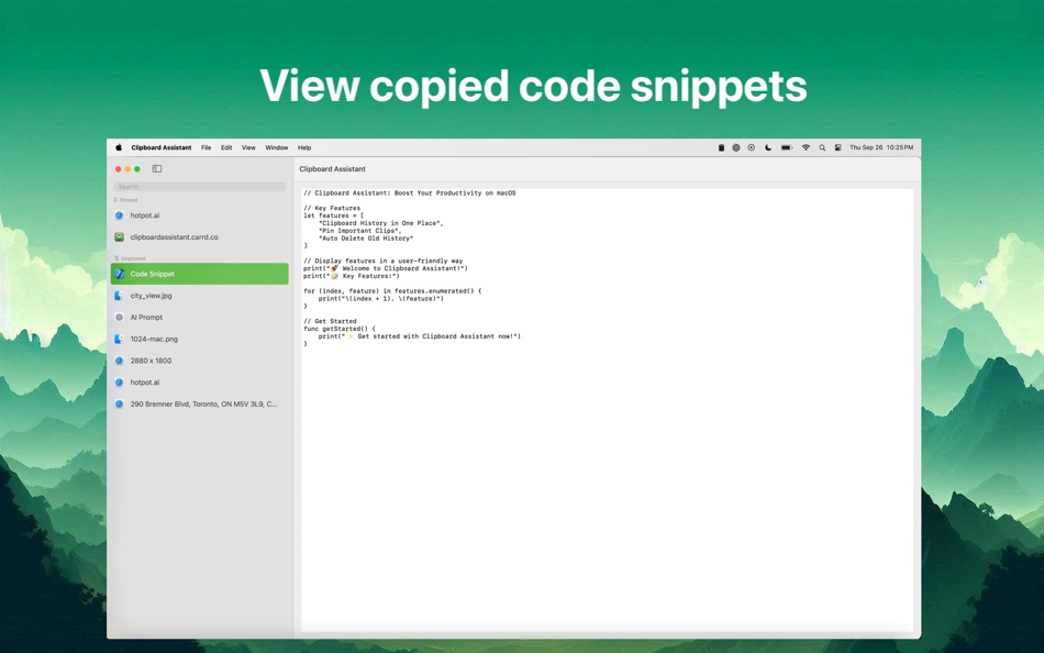 #2. Clipboard Assistant (macOS) 由: Aniruddha Shukla