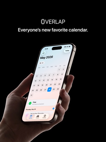 Overlap Calendar iPad screenshot