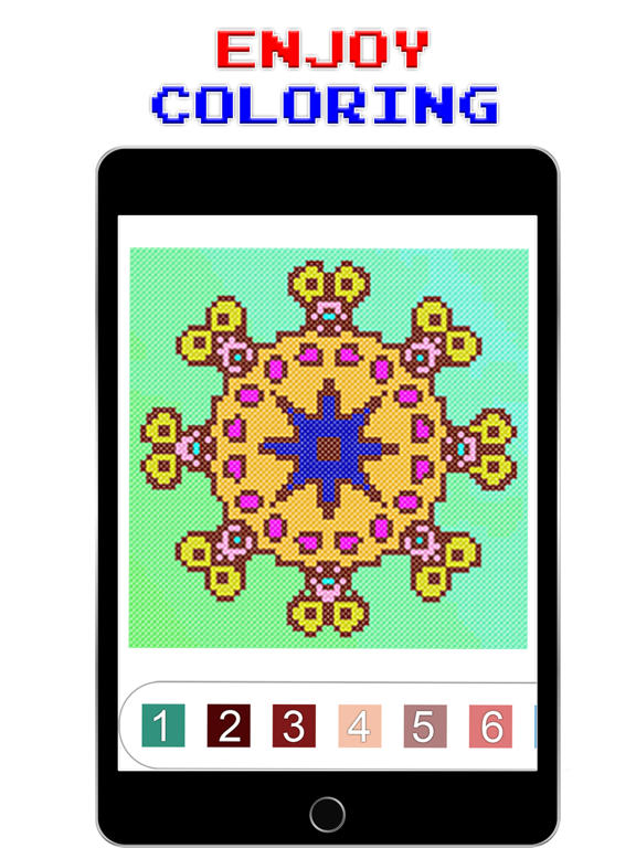Screenshot #5 pour Mandala Cross Stitch Coloring