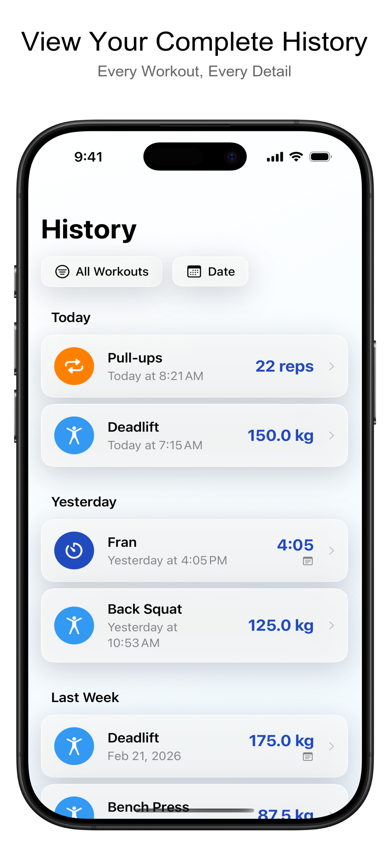 PR - Workout Tracker & Log