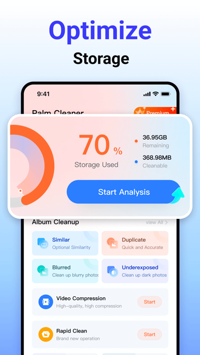 Palm Cleaner-Clean up Storage iPhone screenshot 1 - Utilities app