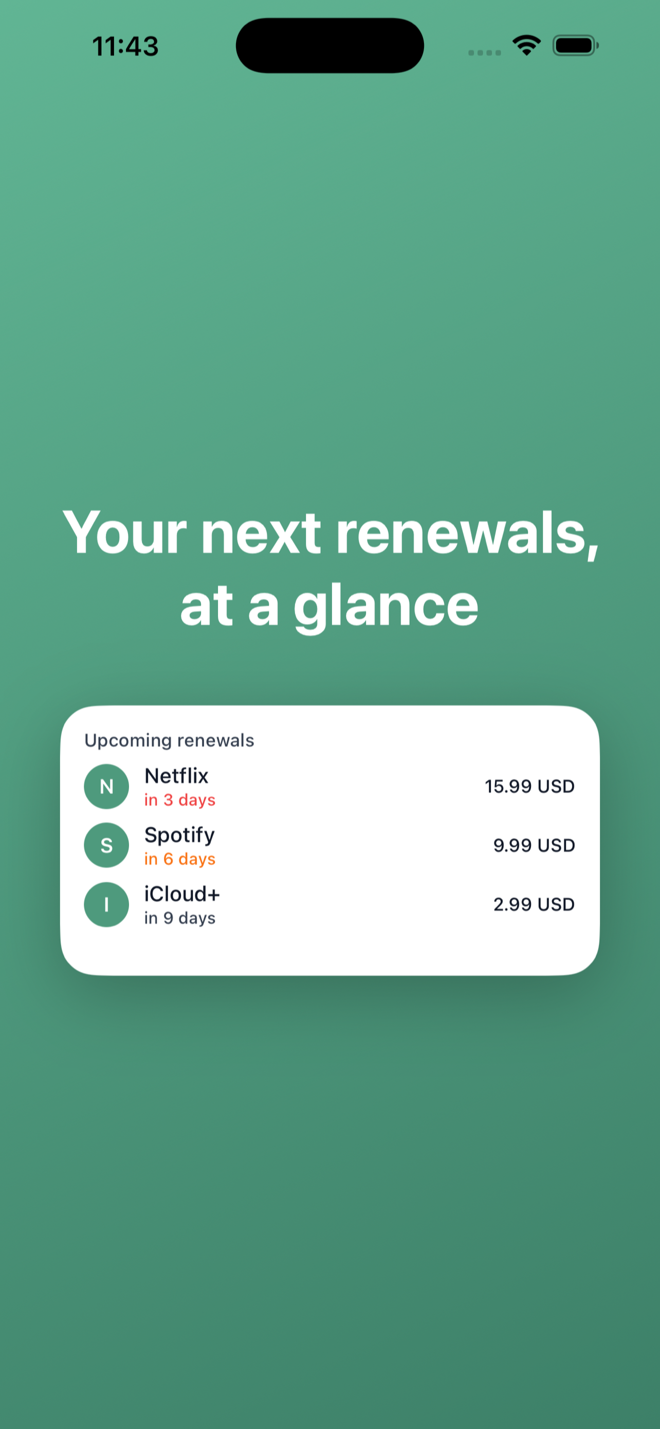 SubCenter: Subscriptions screenshot 5