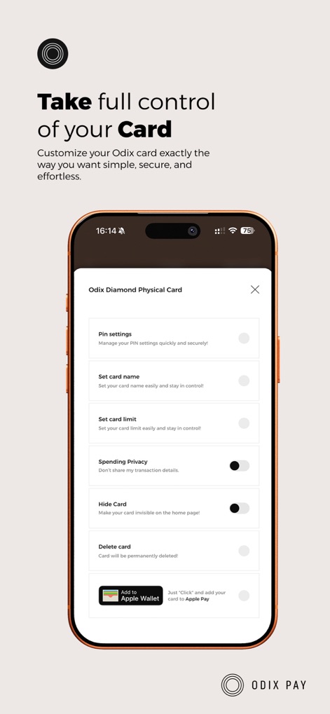 Odix Pay & Card - Finance App | MWM