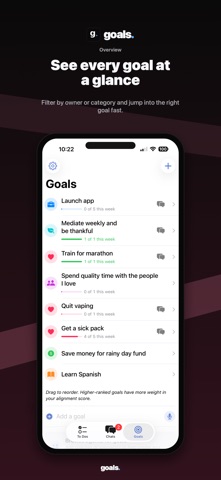 goals - AI Todo Planner screenshot