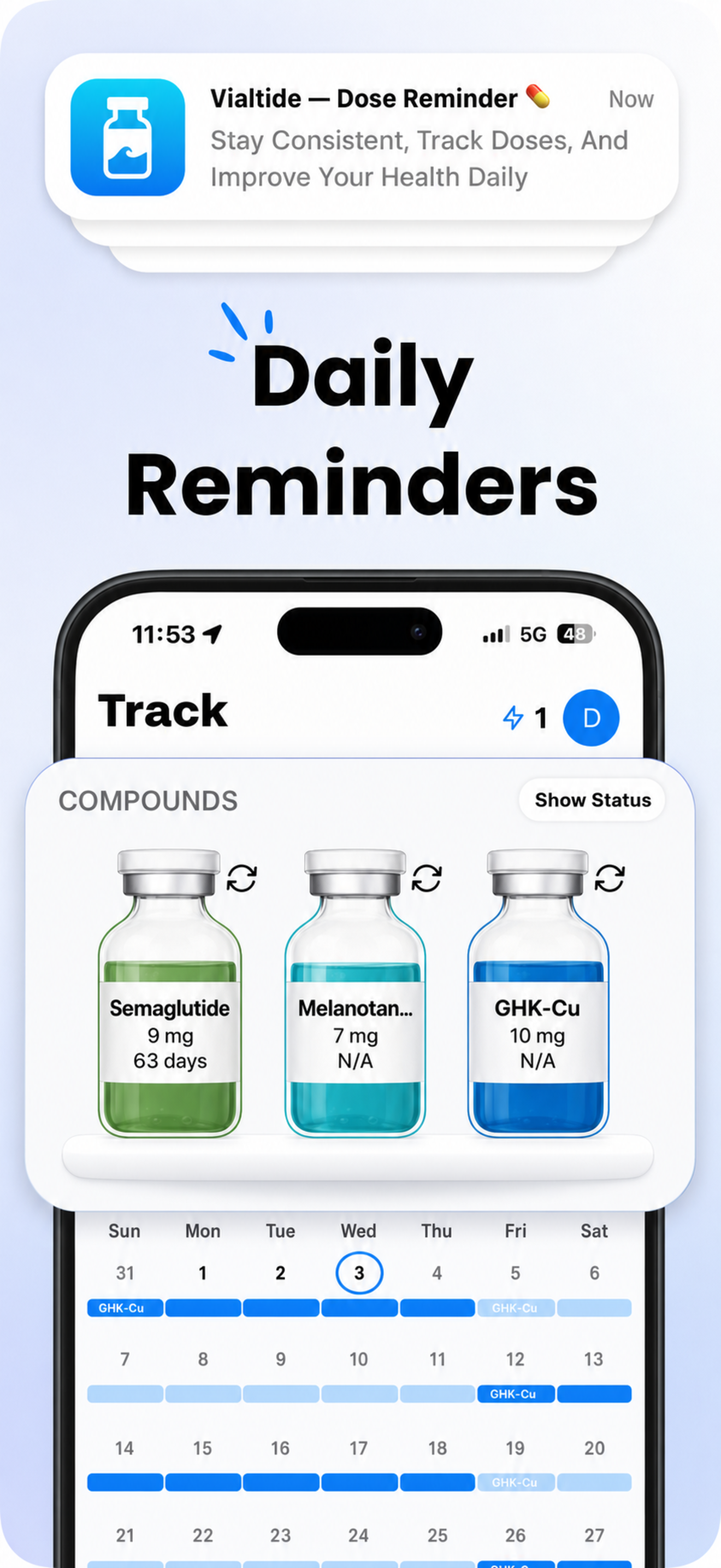 Vialtide: Peptide GLP1 Tracker screenshot 3