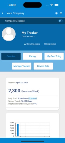 WellSteps iPhone screenshot