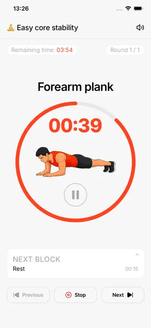 Bloc: Custom workout timer screenshot 1
