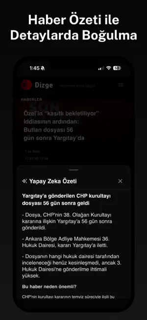 Dizge: özet haber, haber akışı screenshot 4