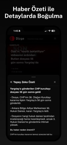 Dizge: özet haber, haber akışı screenshot