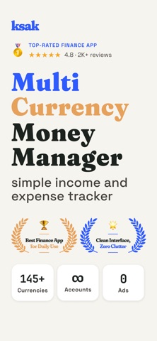 ksak: Income & Expense Tracker screenshot