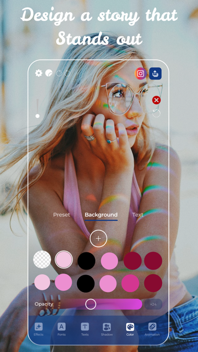 font story for instagram Screenshot