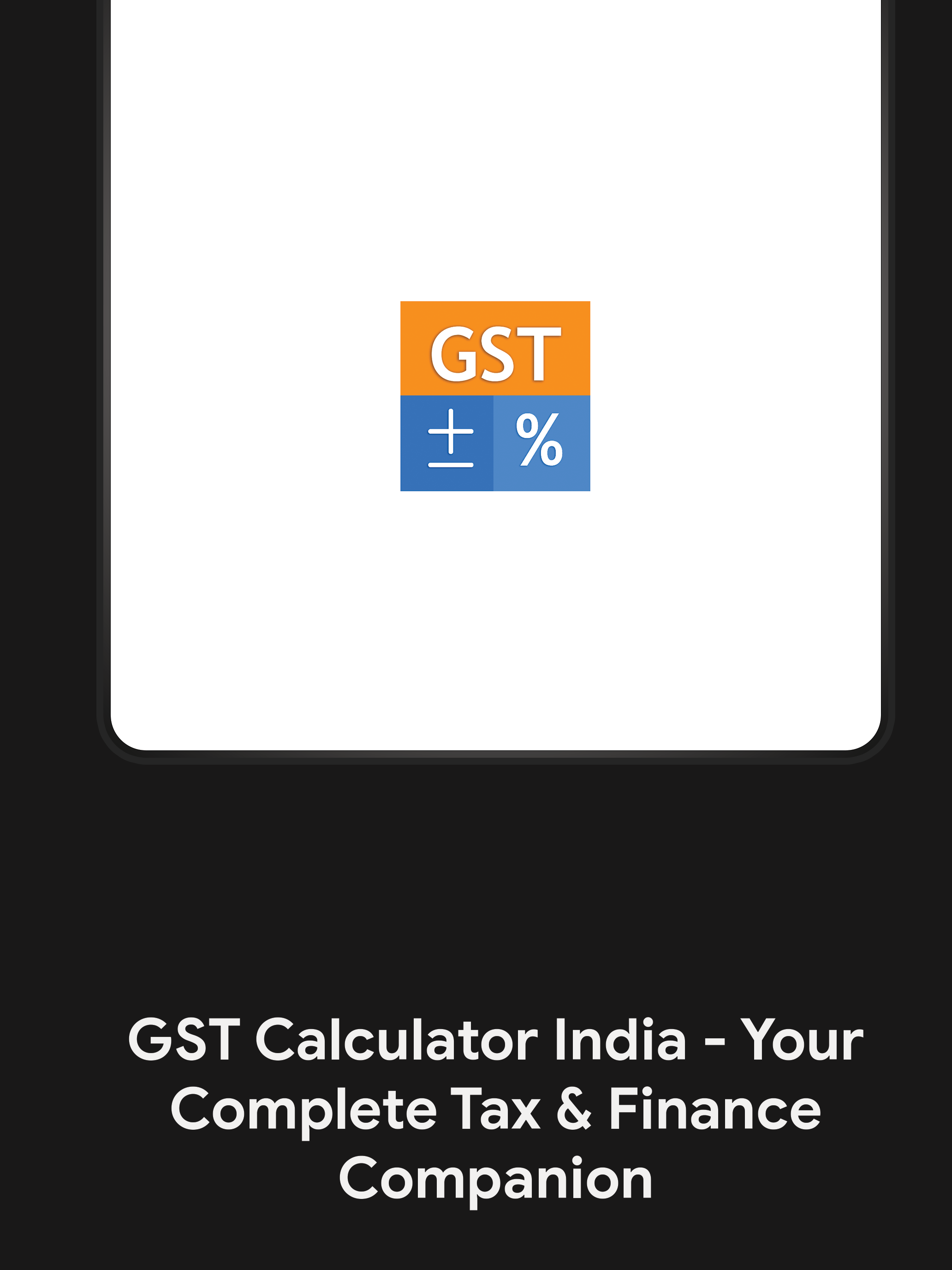 GST Calculator India - GST Tax