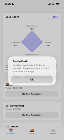 FoodieEarthDriverApp screenshot