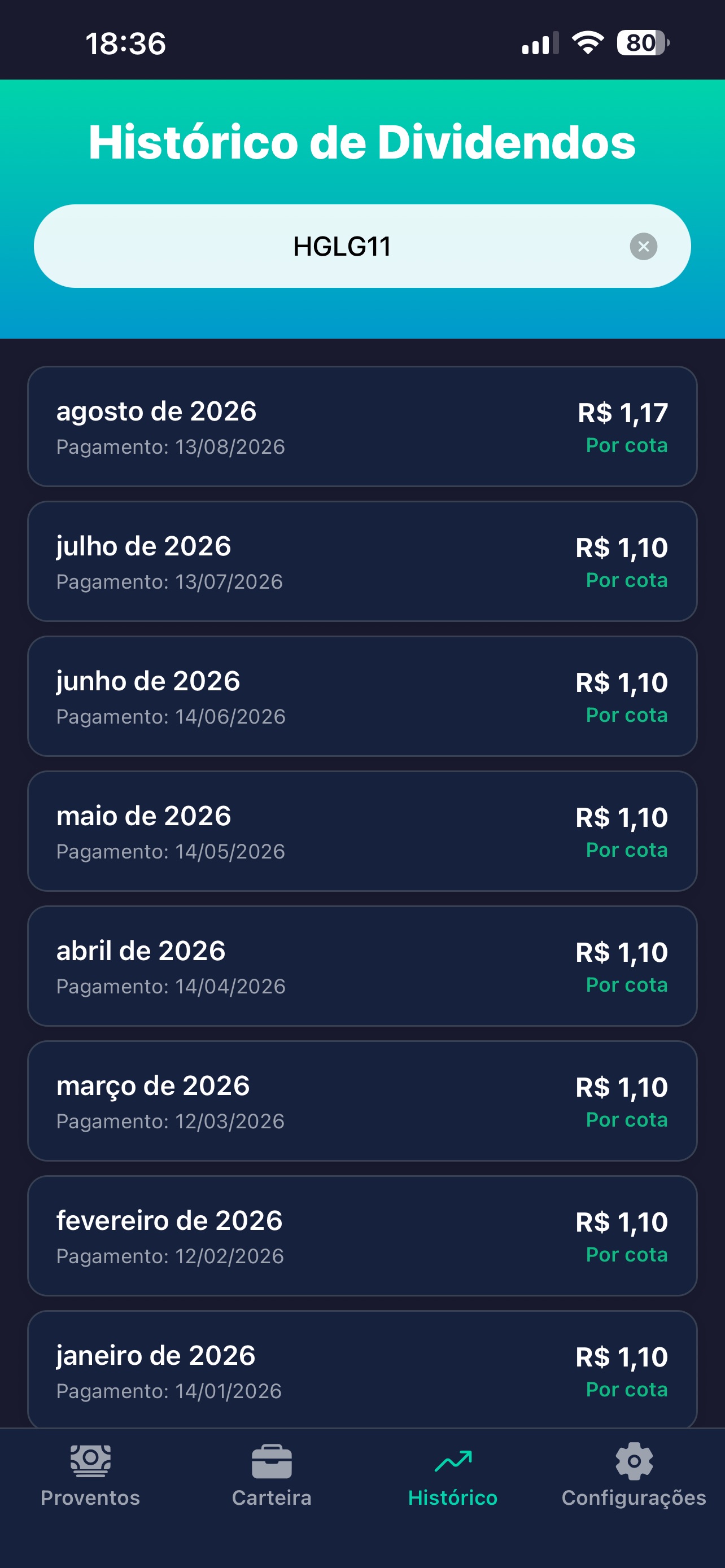 Screenshot 4 of FIInvest - Acompanhe seus FIIs