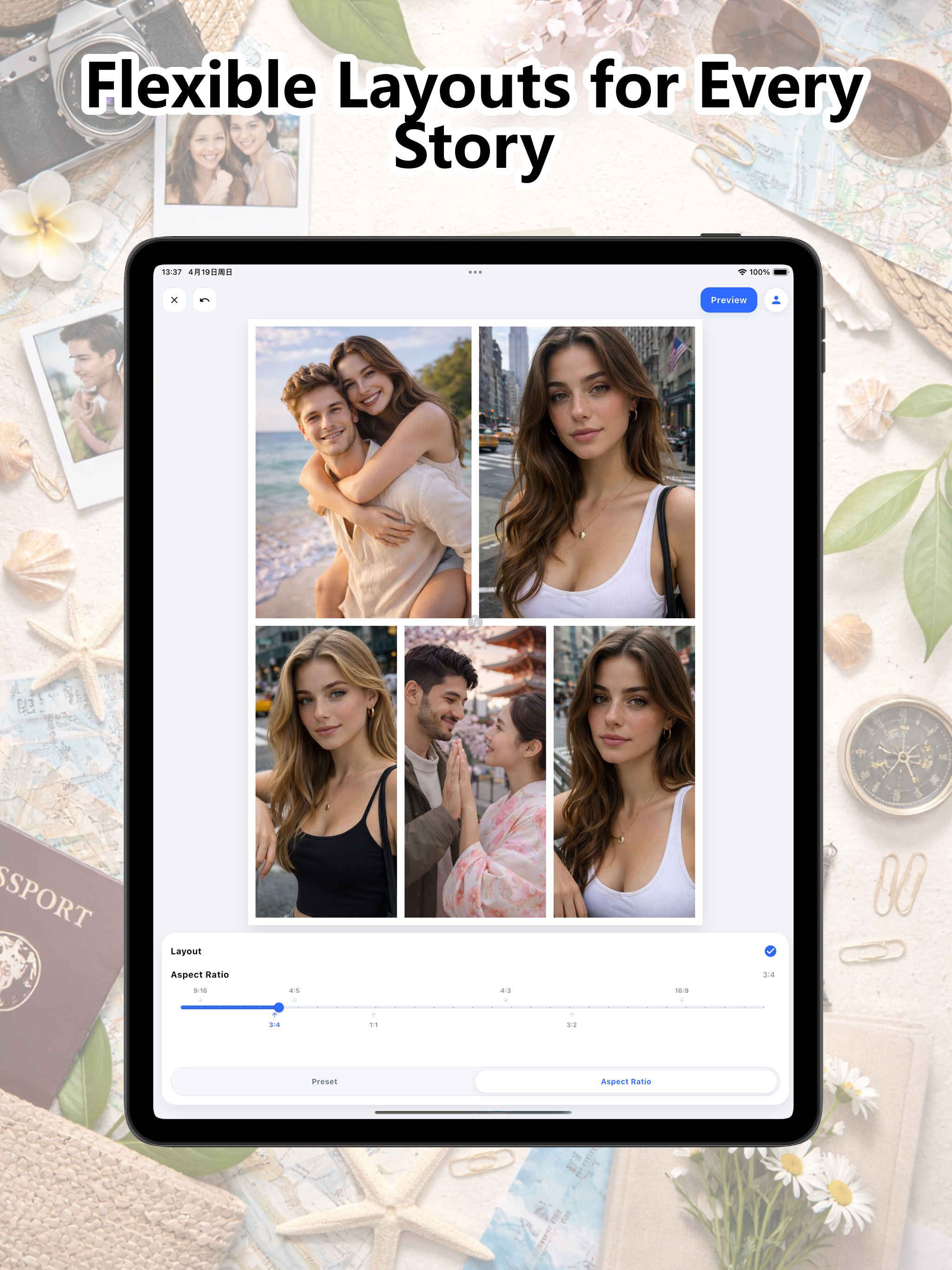 AI Photo Collage Editor PicCut