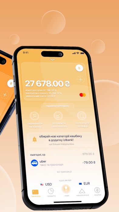 izibank: легкий мобільний банк Screenshot 2