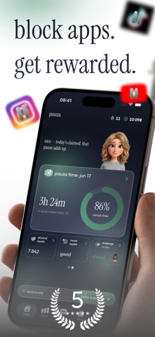 Pauza: screen time control Screenshot 1 of 10