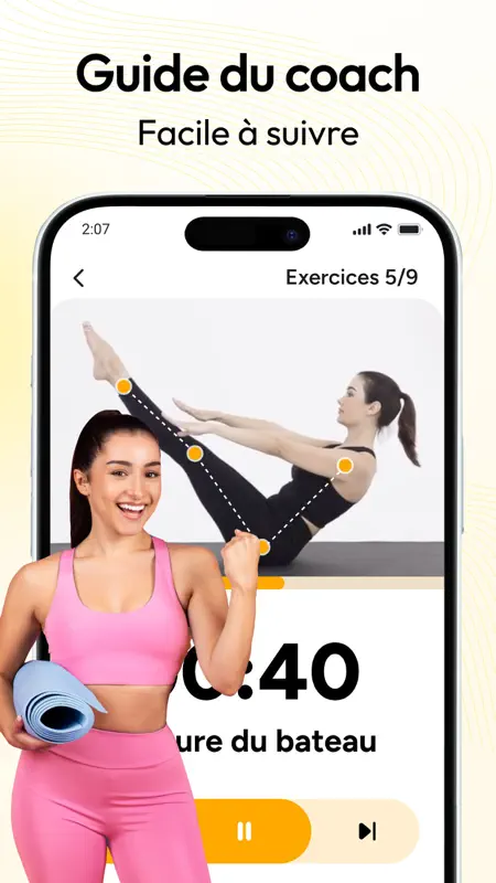 Pilates zu hause, Wand Pilates screenshot 7 of 8