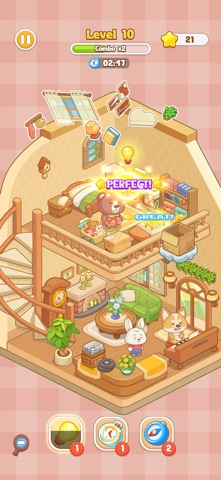 Cozy Cat Room: Decor & Relax iPhone screenshot