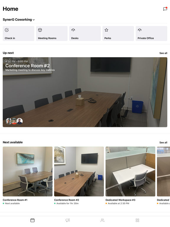 SynerG Coworking, LLC iPad screenshot 1 - Productivity app