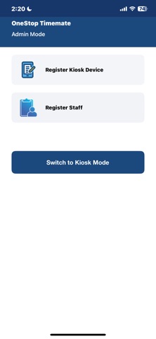 OneStop Timemate screenshot