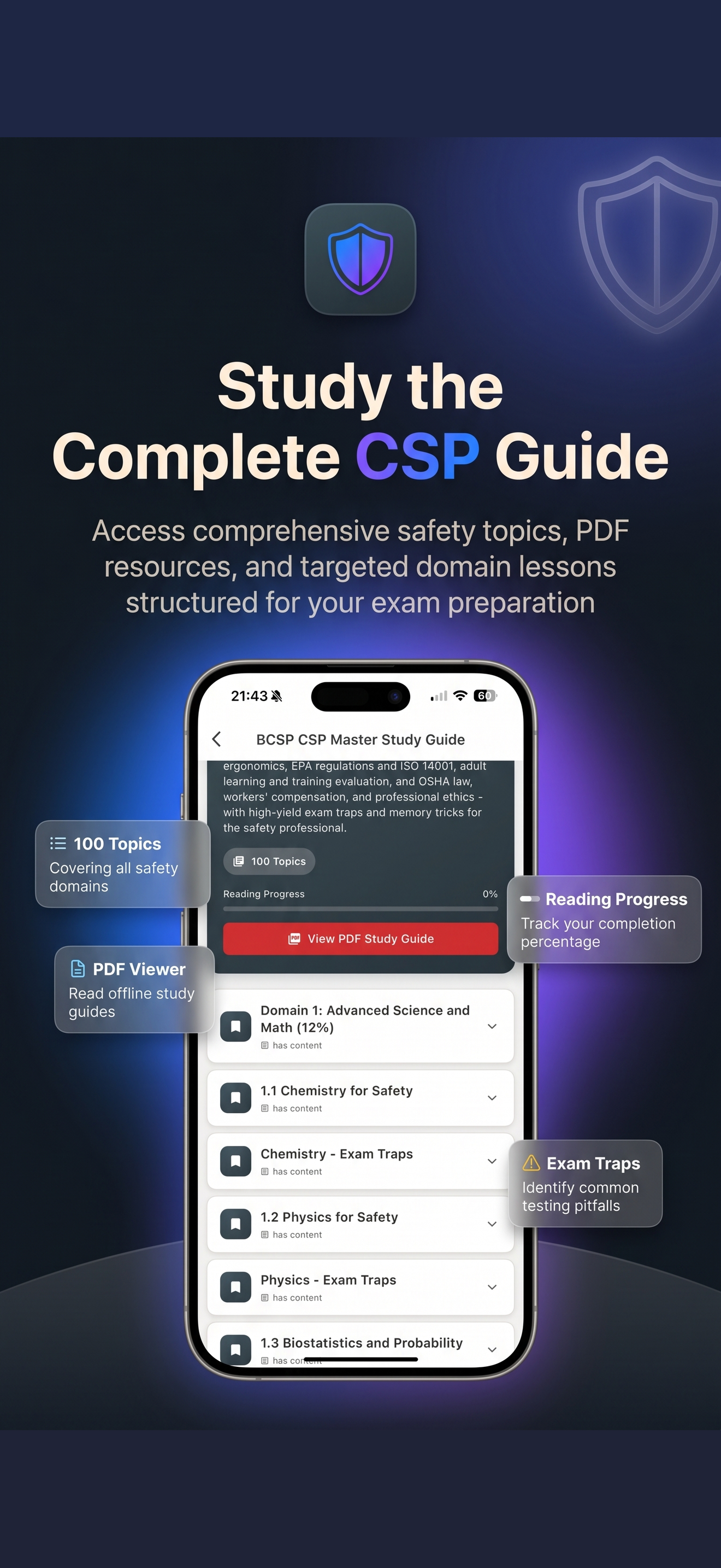 CSP BCSP Prep 2026 ® ExamCert screenshot 10