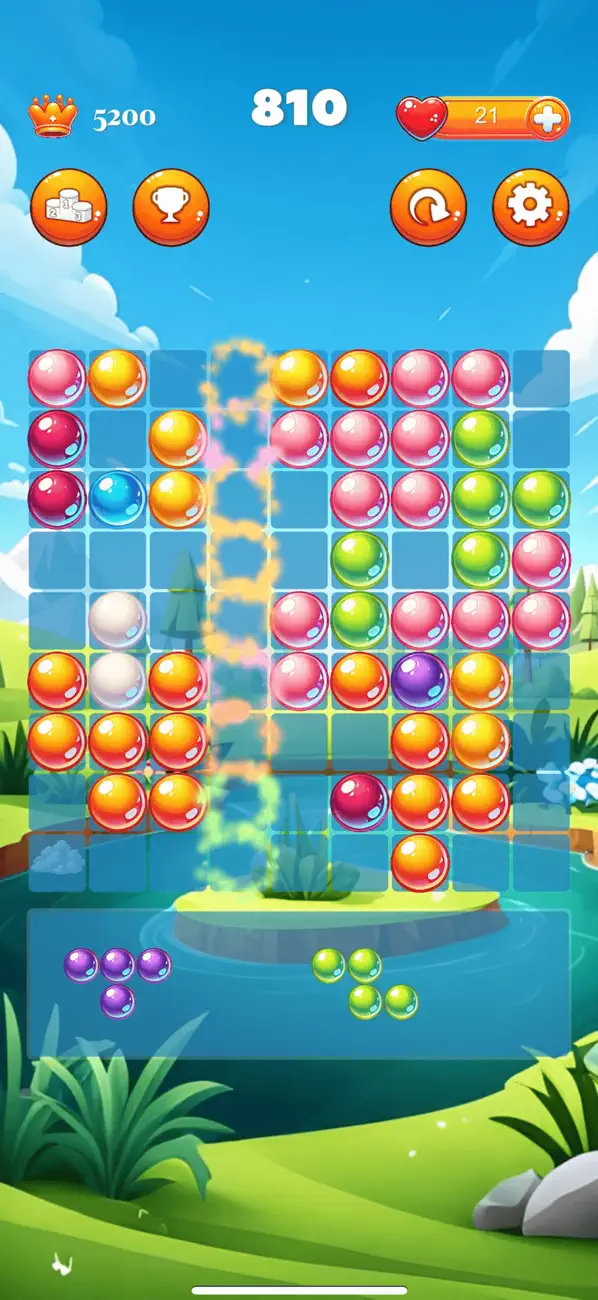 Screenshot #2 pour Bubble Cat Puzzle - Fun Relax