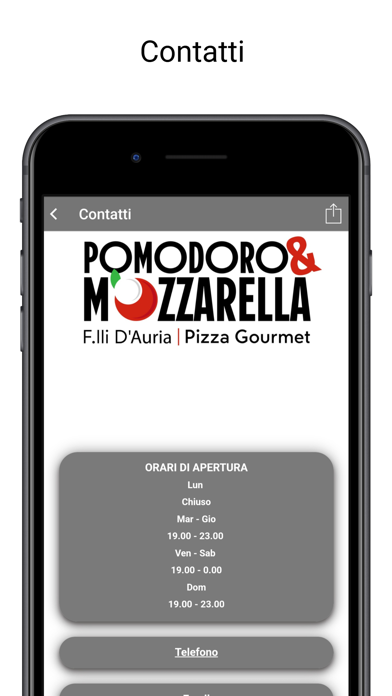 Pomodoro & Mozzarella Pizzeria Screenshot
