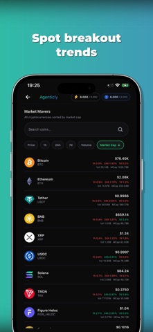 Agenticly: Stock Crypto AI iPhone screenshot