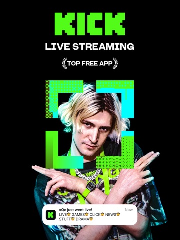 KICK - Live Streaming iPad screenshot