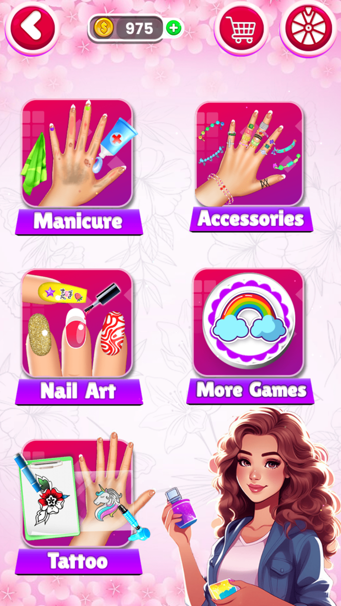 Nail Salon - nail polish games