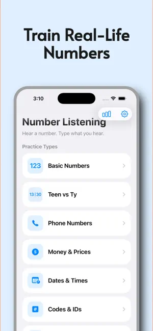 Number Listening: Hear & Type screenshot 2