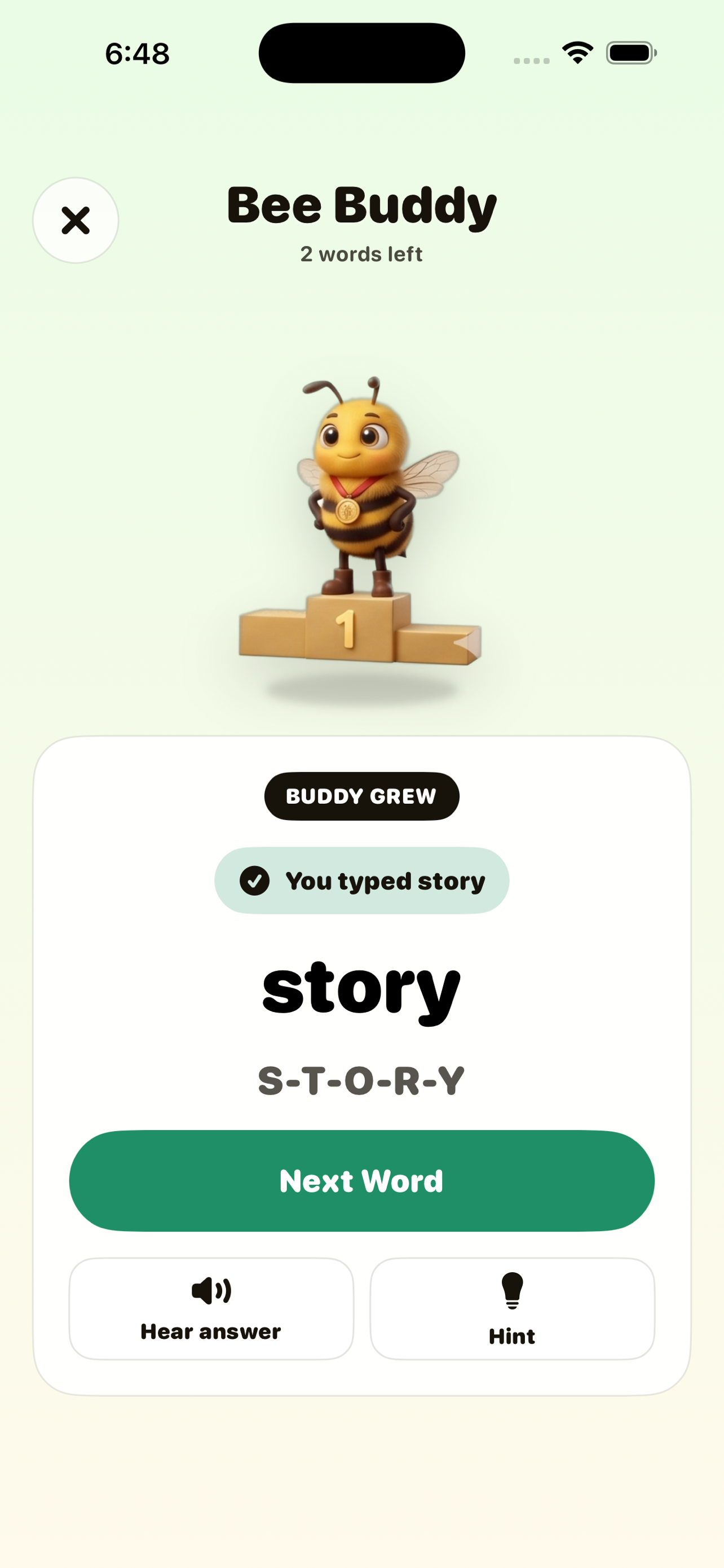 Bee Buddy: Spelling Bee