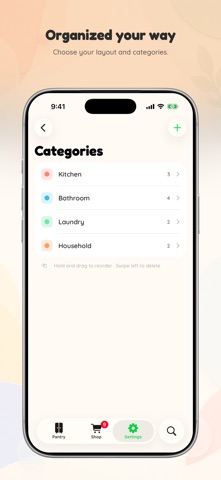 cubby: Pantry & Shopping List iPhone screenshot