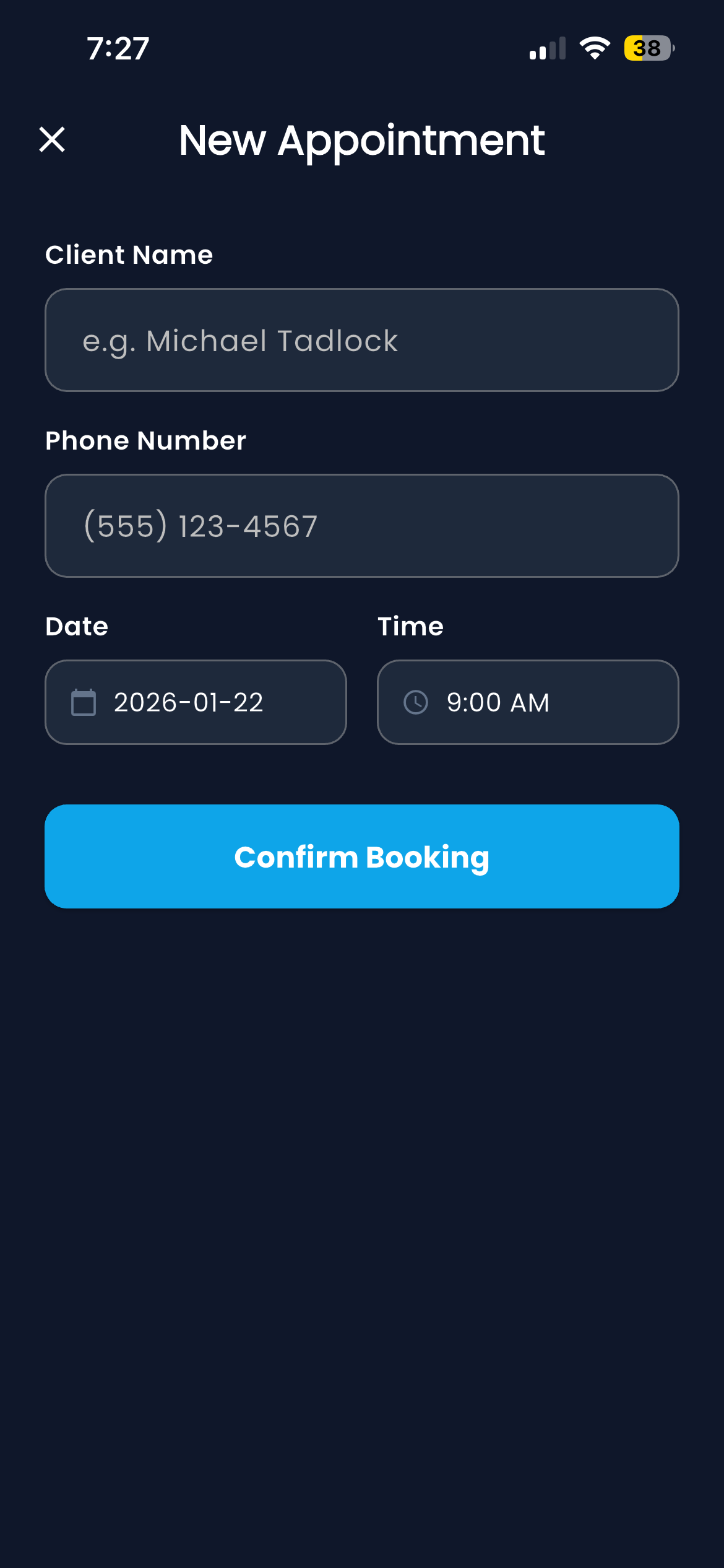 BookerAI - Booking