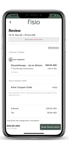 fisio - Recovery & Wellness screenshot