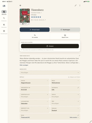 ShelfBuddy: Buch Tracker iPad screenshot 3