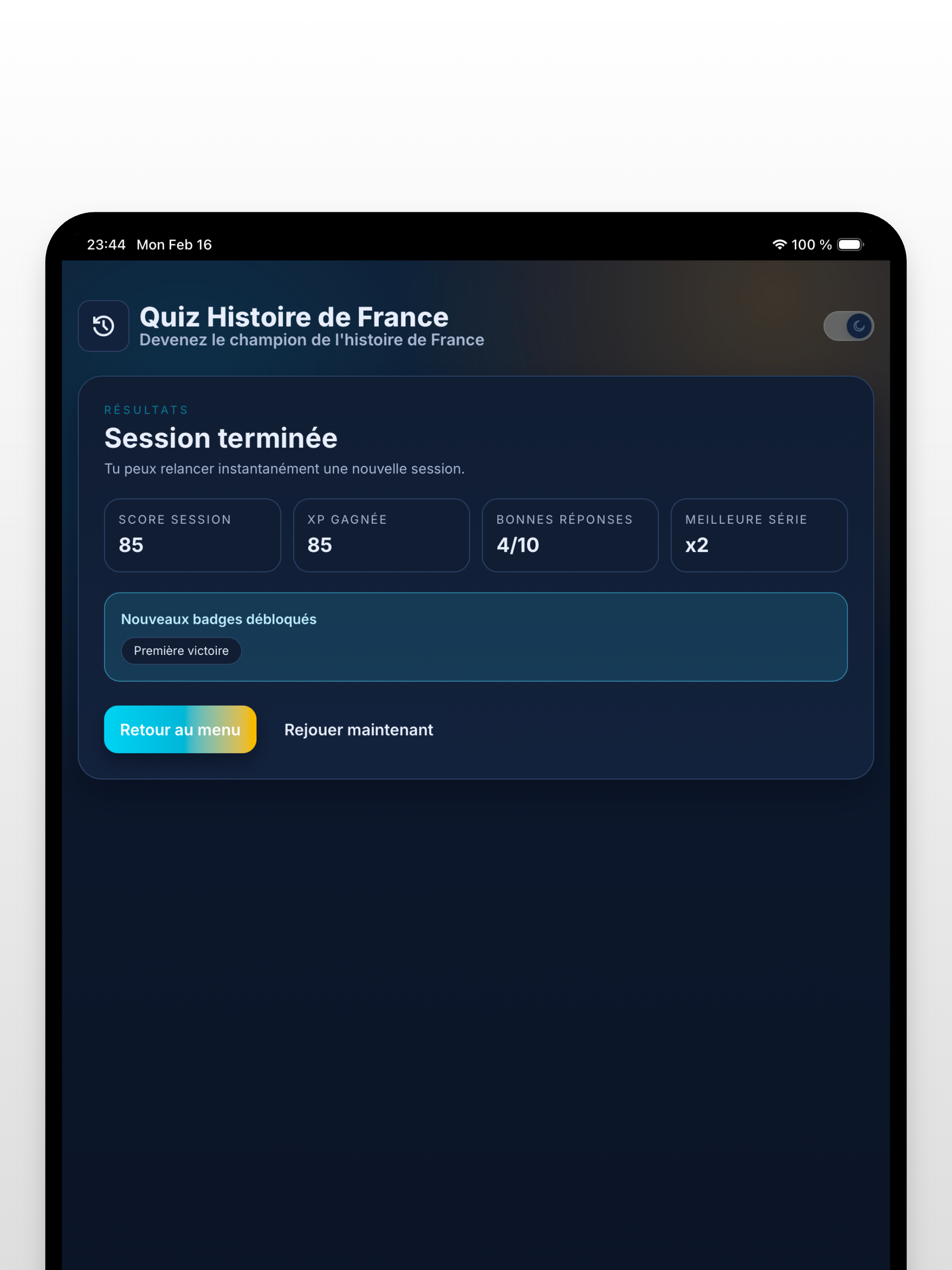 Quiz Histoire de France screenshot 15