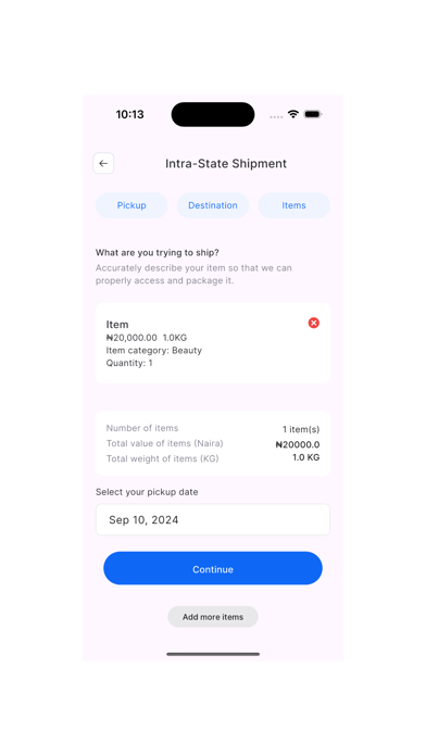 Shiip - Book a delivery Screenshot
