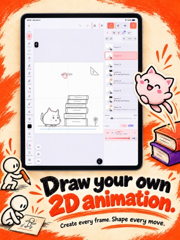 Flip 애니메이션: 2D 그리기 iPad screenshot 2