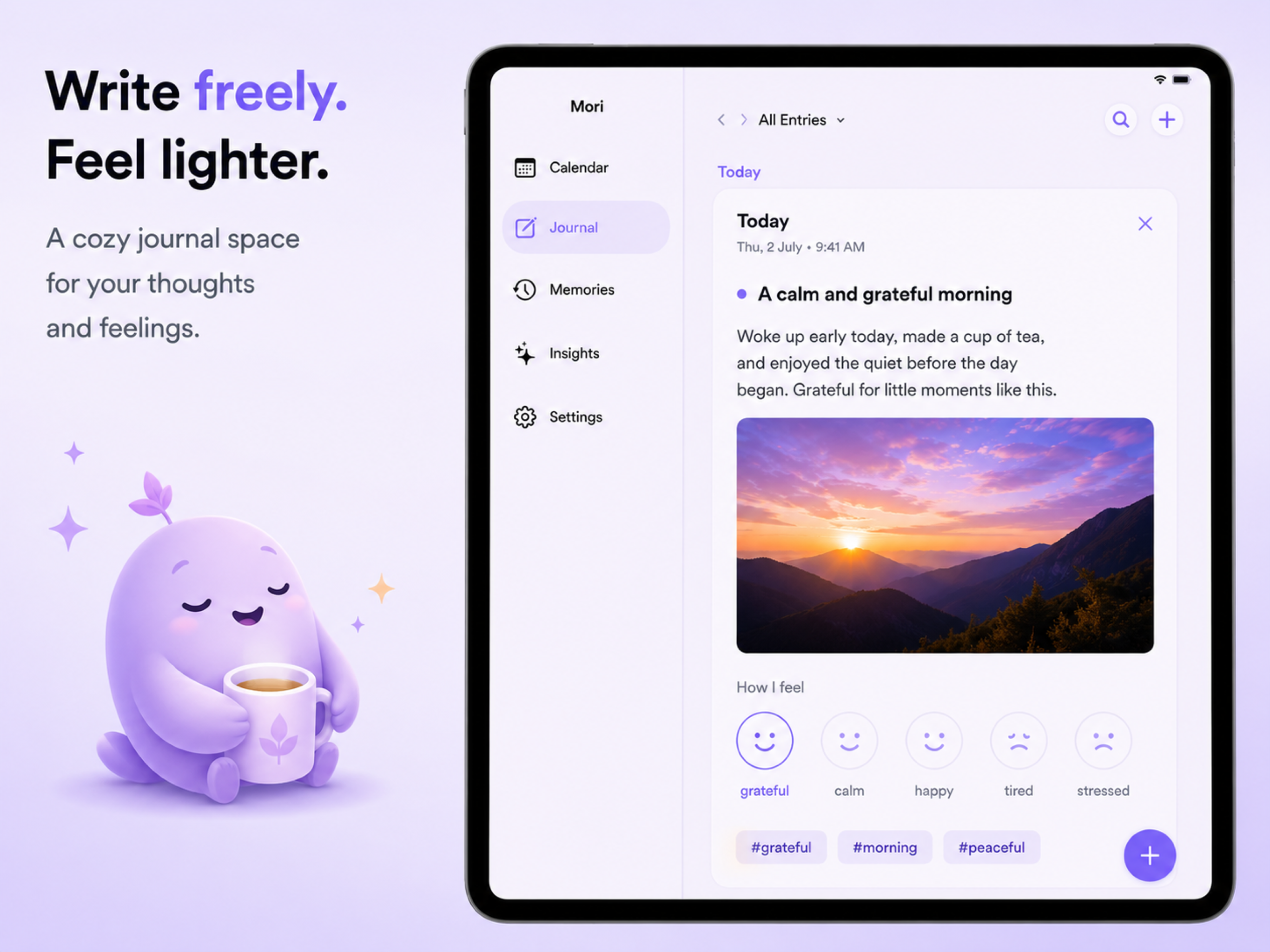 Mori: Journal & Mood Calendar screenshot 10
